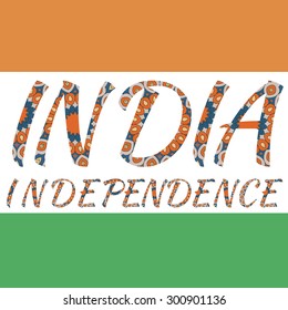 Background with India flag