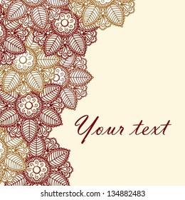 background with indian ornament