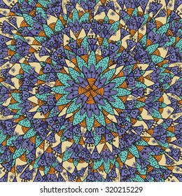 Background with indian stylization lotus. Vector set illustration