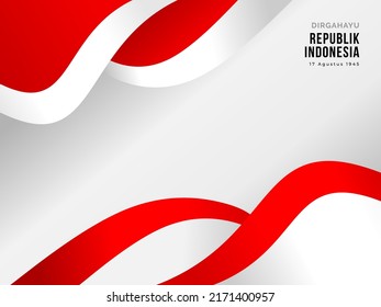 background Indonesia independence day vector