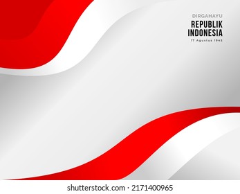 background Indonesia independence day vector