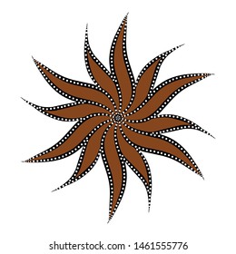 Background of Indonesian batik vector