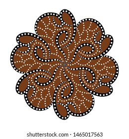 Background of Indonesian batik vector