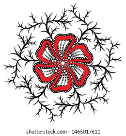 Background of Indonesian batik vector