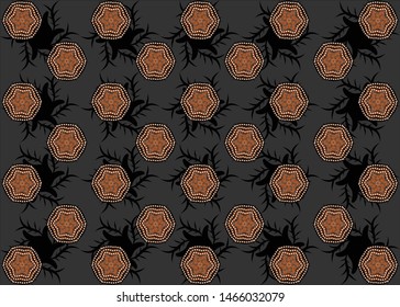 Background of Indonesian batik vector