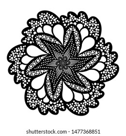 Background of Indonesian batik vector