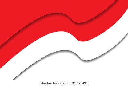 background of indonesian flag. vector illustration