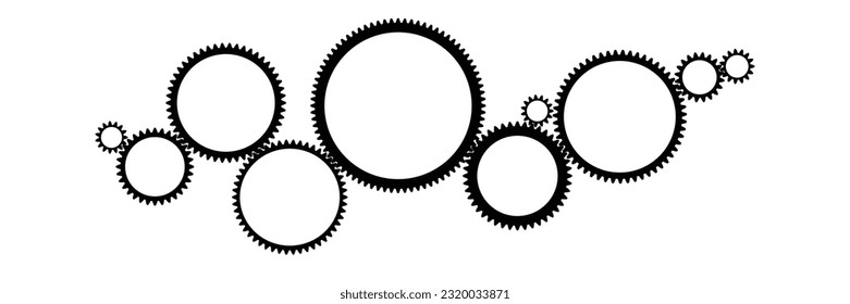 Background for infographic with gears. Vector illustration.