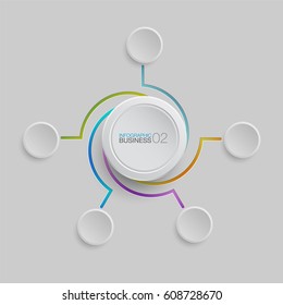 background info-graphics white buttons number options template. Can be used for work flow layout, diagram, business step options, banner, web design. Business data visualization. Process chart.