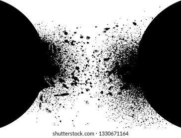 Background with ink splashes background