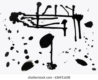 background with ink stains. ink splattered. abstract background