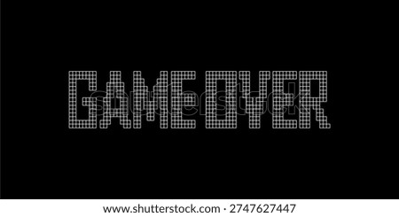 background with inscription game over