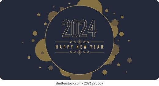 Background with the inscription Happy New Year 2022. Vector illustration in flat simple style. Modern greeting poster