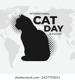 Background for the international cat day on August 8.