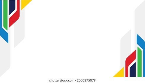 Background for international sport evenet in Paris France 2024. Abstract colorful wave background backdrop for football basketball volleyball hill climbing jump cycling racing