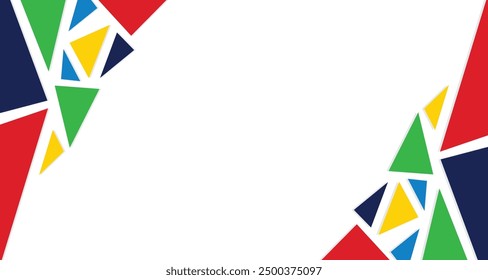 Background for international sport evenet in Paris France 2024. Abstract colorful wave background backdrop for football basketball volleyball hill climbing jump cycling racing