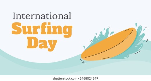 Background for international surfing day