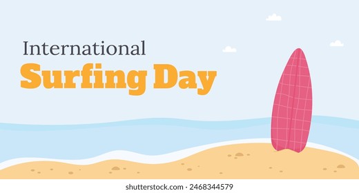 Background for international surfing day