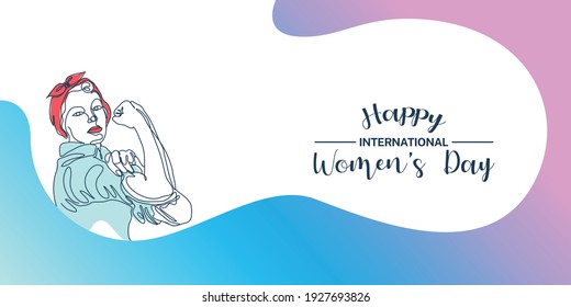 Background international women's day factory girls illustration