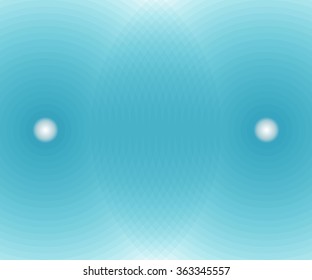 background of intersecting cyan spheres. vector illustration