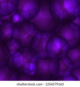 Background of intersecting purple circles and balls. For holiday paper and fabric.