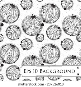 Background with Intricate Bubbles