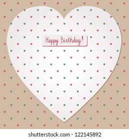background invitation card with heart