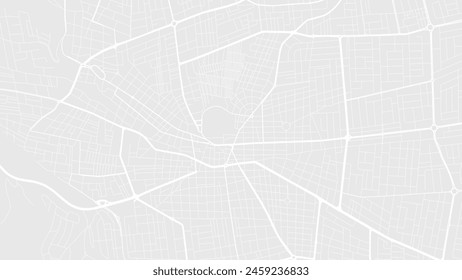 Fondo Mapa de Irbid, Jordania, cartel de la ciudad blanco y gris claro. Mapa de Vector con carreteras y agua. Proporción panorámica, mapa de ruta de diseño plano digital.