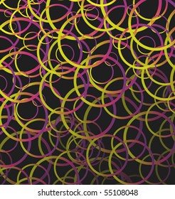 Background from iridescent rings