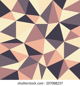 background with irregular tessellations pattern - triangular design in retro colors