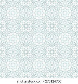 Background with Islamic Seamless Pattern. Vector illustration