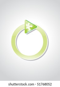 background with isolated button, illustration