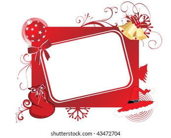 fondo con marco de navidad aislado