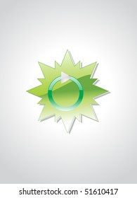 background with isolated ecological icons, vector illustration