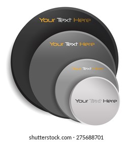 Background with isolated grey circles