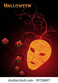 background with isolated mask, collections of pumpkin