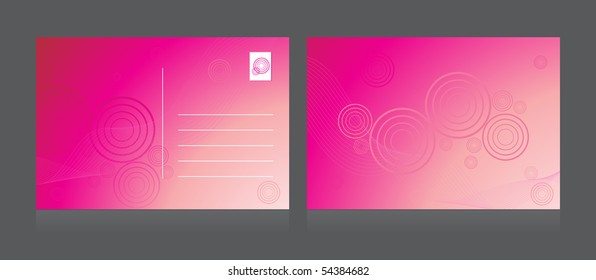 background with isolated merry christmas postcard