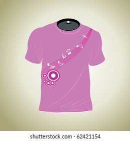 background with isolated tshirt, illustration