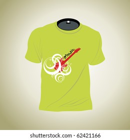 background with isolated tshirt, illustration
