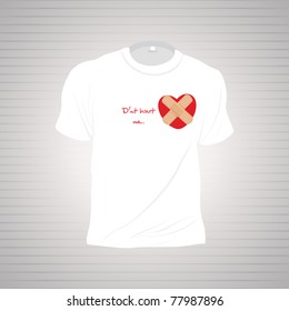 background with isolated tshirt, illustration