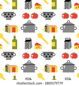 Background. Items for Italian pasta