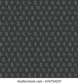 Background of Japanese hieroglyphics
