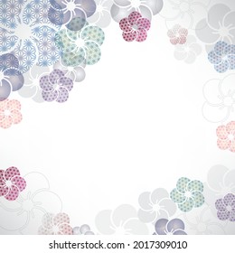 background of Japanese pattern plum blossom