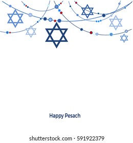 Background with the jewish stars, vector illustration