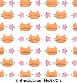 Background of kawaii cartoons design