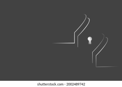 Background keyhole modern abstract black shadows