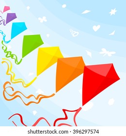 Background with kites