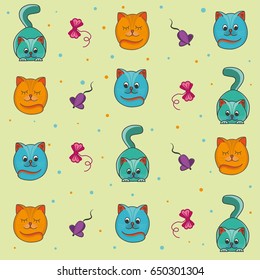 background of kittens they play and sleep