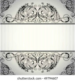 Background label floral design