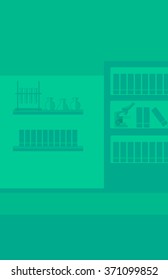 Background of laboratory interior.